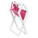 Hot Pink Canvas Junior Director Chair with White Frame Image 2 of 2